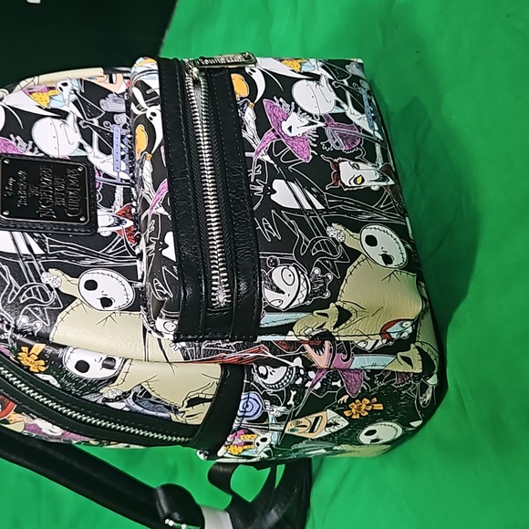 Disney Loougefly Nightmare Before Christmas mini Faux Leather back pack - Picture 11 of 15